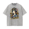 Stone Wash Japanese Ukiyo Pattern Tee