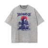 Stone Wash Japanese Ukiyo Pattern Tee