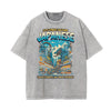 Stone Wash Japanese Ukiyo Pattern Tee