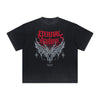 Vintage Frayed Gothic Style Pattern Tee