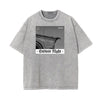 Stone Wash Gothic Style Graphic Tee