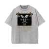 Stone Wash Gothic Style Graphic Tee