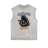 Sleeveless Gothic Style Pattern Tee