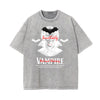 Stone Wash Gothic Style Graphic Tee