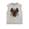 Sleeveless Gothic Style Pattern Tee