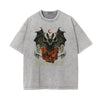 Stone Wash Gothic Style Graphic Tee