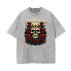 Stone Wash Gothic Style Graphic Tee