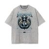 Stone Wash Gothic Style Graphic Tee