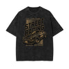 Washed Street Fashion Graphic Cotton Tee