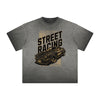 Vintage Frayed Street Fashion Pattern Tee