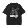 Washed Street Fashion Graphic Cotton Tee