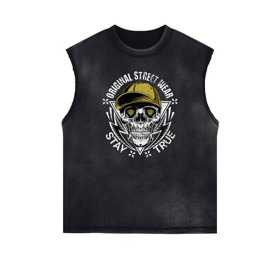 Frayed Street Fashion Graphic Tank