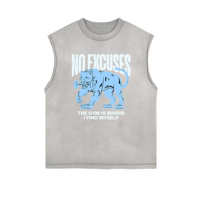 Frayed Edge Fitness Graphic Tank