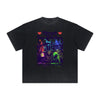 Thick Faded Graffiti Style Graphic Tee