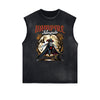 Frayed Edge Skull Graphic Tank