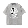 Stone Wash Splash Ink Graphic T Shirt