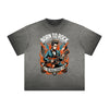 Vintage Frayed Rock Style Pattern Tee