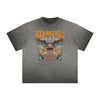 Vintage Frayed Rock Style Pattern Tee