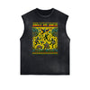 Distressed Sleeveless African Totem Tee