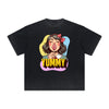 Thick Faded Playful Cartoon Graphic Tee