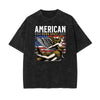Stone Wash Playful Cartoon Graphic Tee