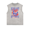 Frayed Edge Butterfly Graphic Tank