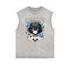 Frayed Edge Butterfly Graphic Tank