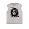 Frayed Edge Butterfly Graphic Tank