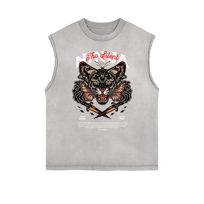 Frayed Edge Butterfly Graphic Tank