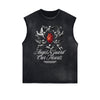 Frayed Edge Fallen Angel Graphic Tank Top