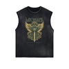 Frayed Edge Fallen Angel Graphic Tank Top