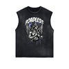 Frayed Edge Fallen Angel Graphic Tank Top