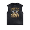 Frayed Edge Fallen Angel Graphic Tank Top