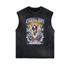 Frayed Edge Fallen Angel Graphic Tank Top