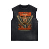 Frayed Edge Fallen Angel Graphic Tank Top