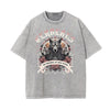 Stone Wash Floral Pattern T Shirt