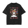 Washed Floral Graphic Cotton Tee