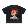 Vintage Frayed Floral Pattern Tee