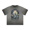 Thick Faded Floral Graphic T Shirt