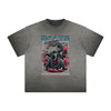 Vintage Frayed Gangster Style Pattern Tee