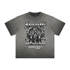 Vintage Frayed Graffiti Pattern Tee