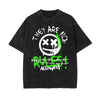 Washed Graffiti Graphic Cotton Tee