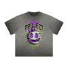 Vintage Frayed Graffiti Pattern Tee