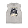 Frayed Edge Graffiti Graphic Tank