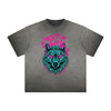 Vintage Frayed Graffiti Pattern Tee