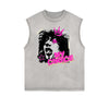 Frayed Edge Graffiti Graphic Tank