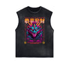 Frayed Edge Chinese Zodiac Graphic Tank Top