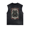 Frayed Edge Chinese Zodiac Graphic Tank Top