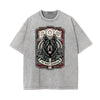 Stone Wash Chinese Zodiac Pattern T Shirt