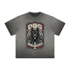 Vintage Frayed Chinese Zodiac Pattern Tee